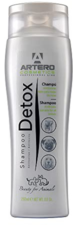 Artero Detox. Champú para Perros y Gatos de Ciudad. Limpieza Profunda Antipolución con Carbón Activo, Control de Olores y Brillo Natural. Elimina Suciedad, Pelaje Limpio y revitalizado.