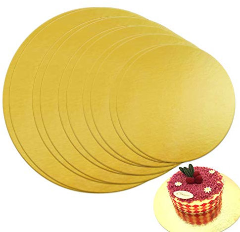 TheStriven Cake Board 10er Set Kuchenplatte Rund Tortenunterlage Tortenplatte 30cm 28cm 25cm 22cm 20cm Tortenunterlage 3 mm Dick Tortenplatte Lebensmittelecht für Torten Deko und Transport
