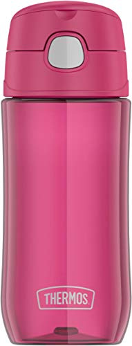 Thermos Funtainer 16 Ounce Plastic Hydration with Spout, Raspberry