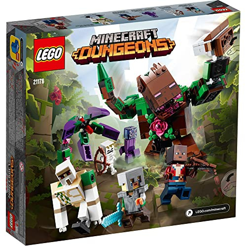 LEGO Minecraft The Jungle Abomination 21176 Building Kit Playset; Fun Minecraft Dungeons Exploring Toy for Kids; New 2021 (487 Pieces)