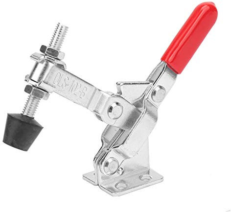 Quick Release Toggle Clamp, Vertical Rubber Pressure Tip Hold Down Hand Tool Holding Capacity Stainless Steel Vertical Handle