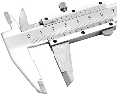 Calibro a Corsoio,150mm Calibro in Acciaio Inossidabile, Dispositivo di Misurazione Stabile per Misurzione Esterna Interna Profondità Argento