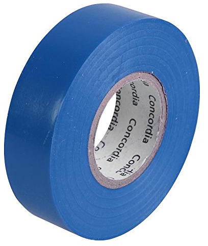 Cinta aislante azul 19 mm x 33 m | Cinta aislante eléctrica, 1 unidad – AIT1933BLUE individual