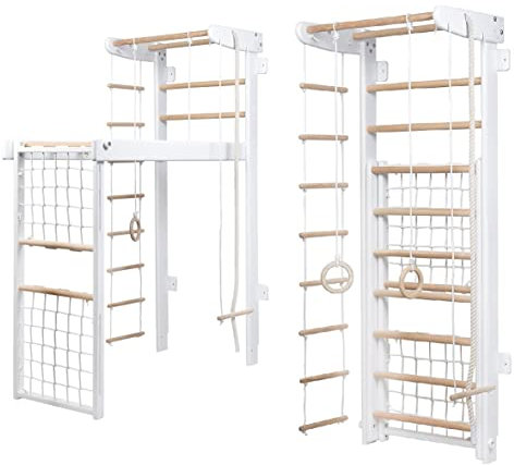 Sprossenwand aus Holz Indoor Klettergerüste Kletterwand Transformer