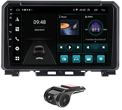 DVR+ 9For Suzuki Jimny 2018-2020 Android 11 Car Stereo DAB+Radio Carplay Head Unit GPS Sat Nav Android Auto Bluetooth Touch Screen Car Multimedia Player USB DSP GPS Navigation WiFi+SWC+FM/AM Radio
