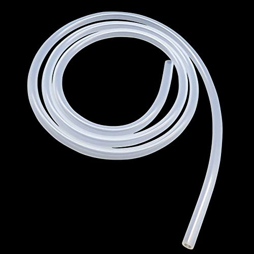 Silikonschlauch, iMeistek Lebensmittelechter flexibler Silikonschlauch, 5mm ID x 8mm OD, Länge 1,5 Meter, Wasser-Luft-SchlauchSchlauchrohr, für Pumpentransfer