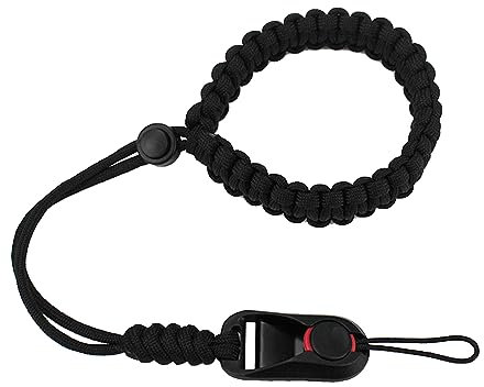 Hayaww Dragonne Universelle pour Appareil Photo et Caméra Dslr Noir