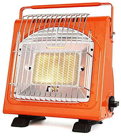 LANRU 1700W Heater,1700W Portable Space Heater Multifunctional Gas Heater Ceramic Heater Adjustable Iron Oven Heater for Outdoor Camping Tent Picnic orange