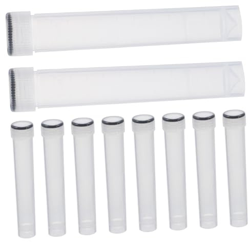 SOLUSTRE Kryoröhrchen zum Einfrieren 10 ml aus Kunststoff mit Schraubverschluss Gefrierröhren mit Deckel für Experimente 10 Stück