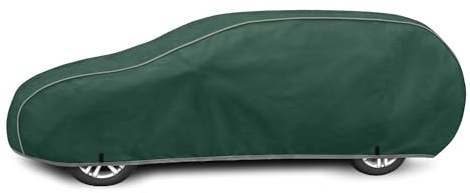 Autoabdeckung 100% Wasserfest & Extrastark Vollgarage Autoplane Abdeckplane gegen Regen Schnee Wind UV-Strahlung, XXL Kombi L: 485-497cm / H: 127-137cm