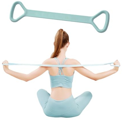 Banda Elástica de Ejercicio Figura 8 Tensor Miss Household, Bandas de Resistencia para Yoga, Entrenamiento y Gimnasio, Accesorios de Gel de Sílice