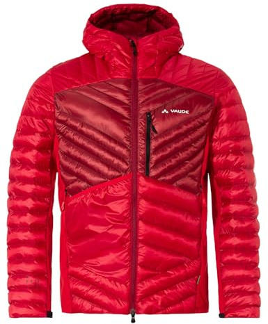 VAUDE Herren Isolationsjacke Sesvenna Pro Jacket II, leicht, wasserabweisend & warm, extrem atmungsaktiv, windabweisend, Passform: Slim fit, red, L
