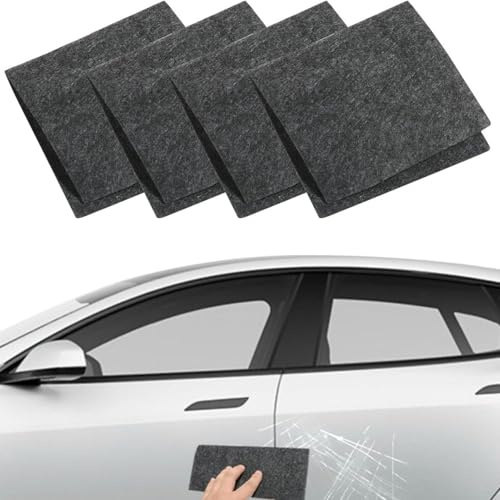 Nano Sparkle Cloth, 4er-Pack Anti-Strahlen-Tücher fürs Auto, Effektive Reparatur von Kratzern, kompatibel mit allen Farben, Wiederverwendbar, Politur