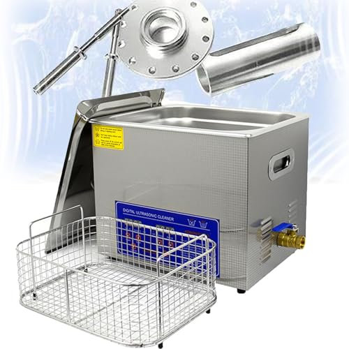 ylpddmm Commercial Ultrasonic Cleaner 4L/6L/10L/14L/15L/22L/30L,sonic cleaner for Wrench Tools Industrial Parts Mental Instrument Apparatus Cleaning,15L