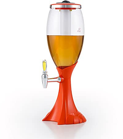 Dispensador de cerveza, luces LED de colores, torre de cerveza, dispensador de bebidas de cerveza, con grifo y tubos de hielo, perfecto para bar, buffet familiar, dispensador de bebidas KTV (tamaño: