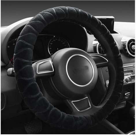 VTANOK Auto Lenkradbezug, für BMW 3er 316ti 318td 320td 325ti Compact (E46) 2001-2024 38cm Schweißabsorbierend Verschleißfest Lenkradschutz Anti Rutsch Atmungsaktiv Lenkradhülle,B