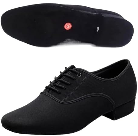 Herr latinska dansskor herr modern jazz sneaker för män professionell svart Oxford övre latin salsa sko plus storlek låg klack tango balsal dansskor, Inomhusull sula 2 5, 44 EU