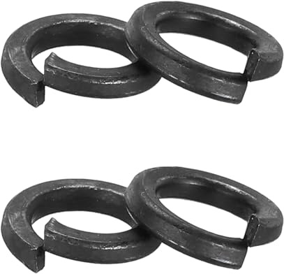 PATIKIL 50 Pcs Rondelle Grower, Rondelle Grower M6 En Acier Inoxydable 304 Kit Assortiment Pour Vis Boulons, Noir