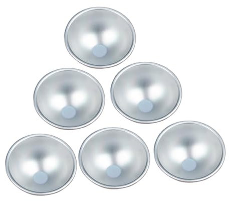 Homoyoyo 6pcs Dessert Baking Mold Pudding Baking Cups Semi-Circle Silicone Bakeware Set for DIY Cake Muffin Tartlet and Jelly Mousse Making