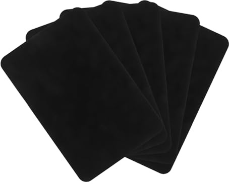 ETHZZLE Record Vinyl Dust Cloth 5pcs Black Portable Cleaning Cloth for Cd Albums and Vinyl Records Household Use Scratch-free Technology