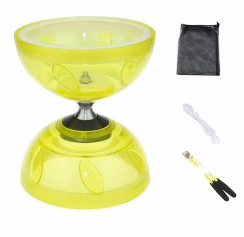 Generisches chinesisches Yoyo Diabolo Set mit 2 Diabolo Sticks, Schnur und Netzbeutel, Jonglier-Diabolo für Erwachsene, Kinder und Senioren, Outdoor- und Indoor-Training