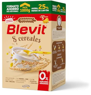 Blevit Superfibra 8 Cereales Ahorro | 1kg | Papilla para Bebé desde 5 Meses