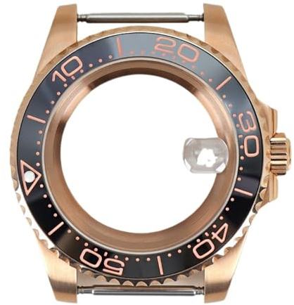 1 st 40 mm klockfodral Sapphire Crystal for Eta 2824 Movement 120 klick ram(NO.37)