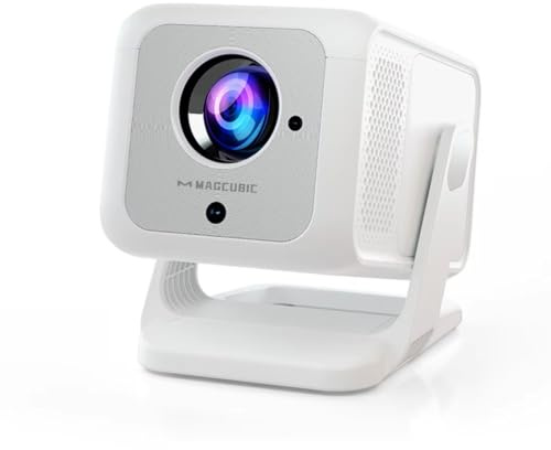 Proiettore mini HY310X 4K Full HD 1080p 420ANSI Android 14, messa a fuoco automatica, correzione trapezoidale, per cinema all'aperto con treppiede.
