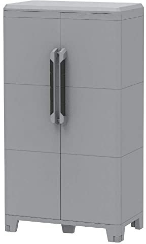 Terry, Transforming Modular 3, hoher multifunktionaler Schrank mit zwei Türen für drinnen und draußen - 78x43,6x143 cm