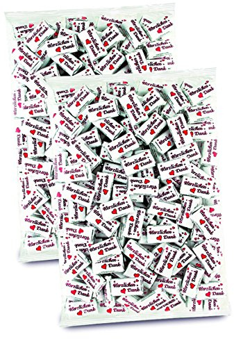 Heidel Danke Naps 2er Pack (2 x 240 g) | Zwei Packungen mit je 240 g, kleine Naps zum Danke sagen, Teilen, Verschenken und für süße Aufmerksamkeiten
