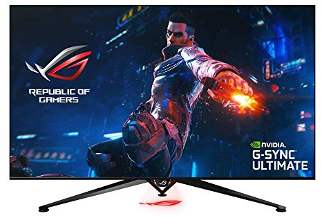ASUS ROG STRIX PG65UQ Monitor da Gioco 65 UHD (3840x2160), Frequenza di Aggiornamento fino a 144 Hz, 1000 nits, DP, HDMI, USB 3.0, G-SYNC Ultimate, FALD 384 zone, Display HDR1000, UHD Premium
