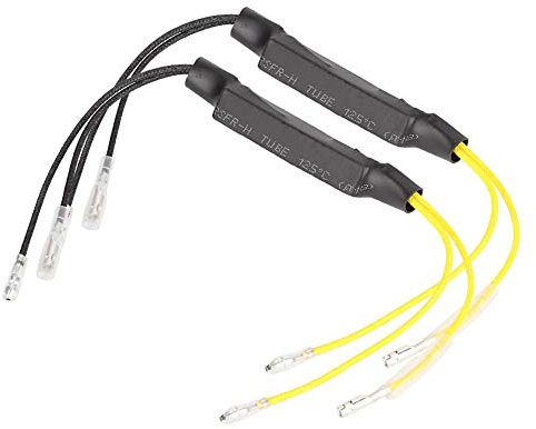 Yctze Motorrad Blinker Licht Decoder 1 Paar Motorrad 21W LED Blinker Widerstand Blinker Licht Decoder Ersatz Blinker-Decoder für den Motorradgebrauch