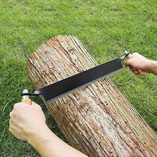 Felled 10 Inches Straight Draw Shave Tool with Steel Blade and Wood Handles