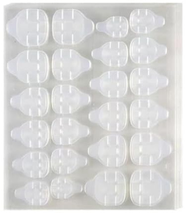Nagelkleber Aufkleber 10 Blatt, Jelly Kleber für künstliche Nägel, transparente doppelseitige Klebepads für Zehen- & Fingernägel, fussnagel klebepads, stark & rückstandsfrei