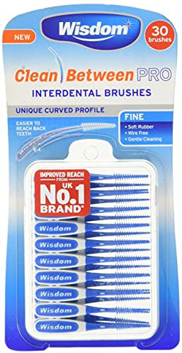 Wisdom Toothbrushes Clean Between Pro Interdental Brushes, Fine, Pack of 3, 90-Count, 100 g