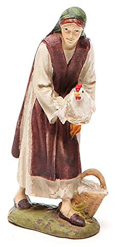 Holyart Hirtin mit Henne 10cm Linie M. Landi