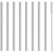 Pailles à cocktail, courte mini métal acier inoxydable réutilisables pailles pour tasse courte cocktails café jus bar fête festivals fournitures, 8pcs argent paille avec brosse