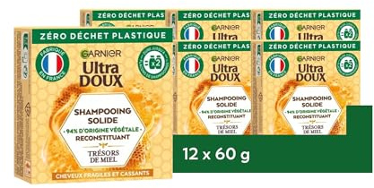 [12 Stück] Starkes Shampoo mit Honig und Bienenwachs, ultra weich, 60 ml