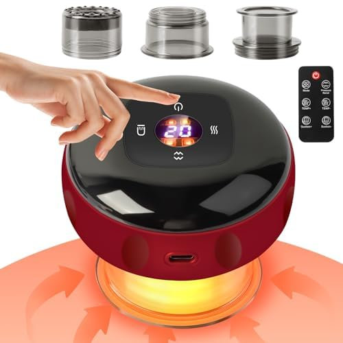 Coppettatrice elettrica a infrarossi, coppettazione intelligente a 12 marce con telecomando, coppettatrice intelligente, dispositivo guasha elettrico, massaggiatore sottovuoto, riduce il dolore