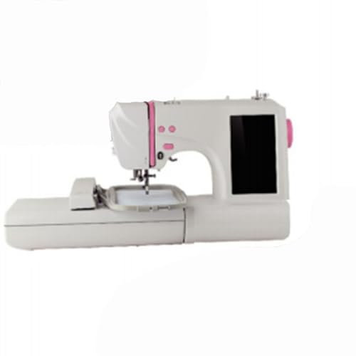 Stickmaschine, jetzt mit 100 * 235mm Stickfläche = bestes Preis Leistungsverhältnis bei Stickmaschinen,Pink-Sewing