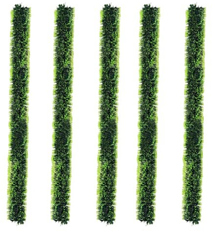 10M Girlande Weihnachten,5 PCS Künstliche Weihnachtsgirlande,Tannengirland,Christmas Tinsel Garland,Weihnachtsdeko Tannengirlande,Urlaub Weihnachten Dekorationen Home Indoor Outdoor Party liefert (B)