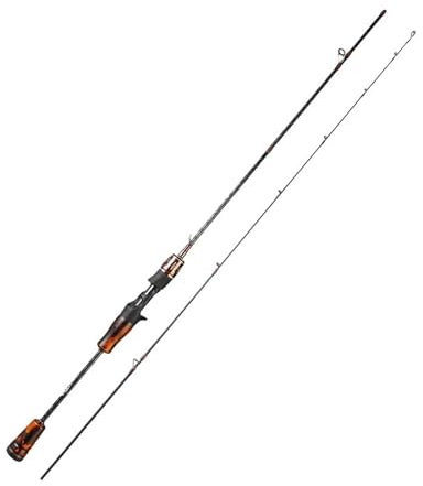 zhongqunli Angelrute Angelrute Carbon Fiber Casting Lure Pole Köder Gewicht 1-9g Schnelle Forellen Angelruten for Fluss Stream See Tragbare Angelrute(1.38m)