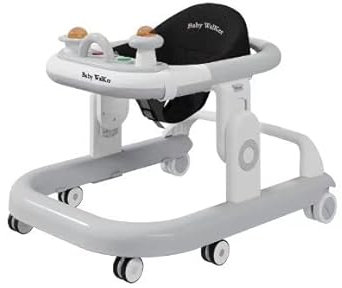 OHMG Lauflernhilfe für Babys, faltbar, für Jungen und Mädchen, abnehmbare elektronische Spielstation mit Lichtern und Melodien, höhenverstellbar, einfache Aufbewahrung, 6 Monate und mehr, Belastung 15