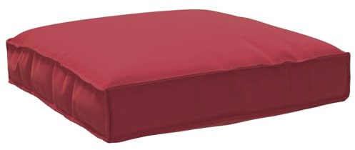 vidaXL Kissen Oxford-Stoff Weinrot 80 x 80 x 12 cm | Robuster Polyesterstoff, der lange hält, Bleibt über die Zeit schön lebendig, Stilvolles weinrotes Finish,