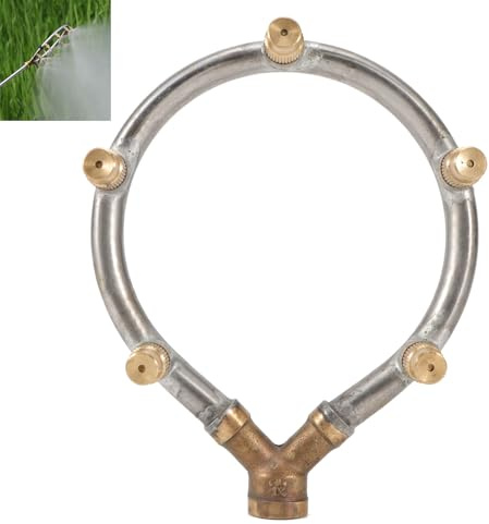 5 buse de brumisation de tête, G1 / 4in Femelle Feme 5 Tête réglable Circulaire Sprinkler Sprinkler Muffle de Refroidissement Buzle pour l'arrosage du Jardin