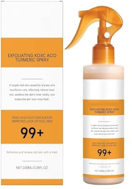 Bruma de keratina con ácido kójico y cúrcuma, refrescante para cuerpo y rostro, limpiadora e hidratante suave, nutre la piel y es apta para todo tipo de piel.