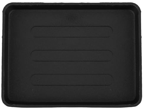 FIXOSHEE Plaque Gril Bbq Fonte Épaisse Portable Poêle Barbecue Teppanyaki Rectangulaire pour Viandes Poissons et Légumes Résistante Facile à Nettoyer Usage Intérieur et Extérieur