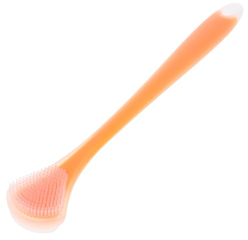 Warmhm Raschietto per Lingua per Rimuovere L'alito Cattivo per Adulti in Silicone e Nailon Portatile e Facile da Usare e Mantenere una Pulizia Orale Sana