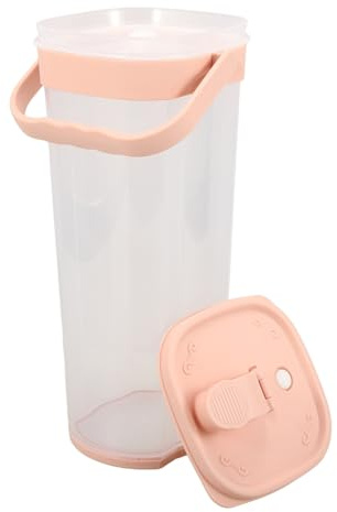 VALICLUD Jarra de Agua Reutilizable de Plástico Rosa de 2l Gran Capacidad y Diseño Moderno para Uso en Casa y Restaurante