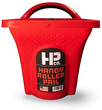 HP CO. HANDY PRODUCTS Handy Roller Pail – 10 Pack Bulk Set with 1/2 Gallon Capacity, Built-in Roller Grid, Magnetic Brush Holder, and Comfortable Handle
